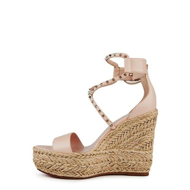 Christian Louboutin Chocazeppa Spikes 120mm Espadrille Wedges Size US 9 / IT 39 - 3 Thumbnail