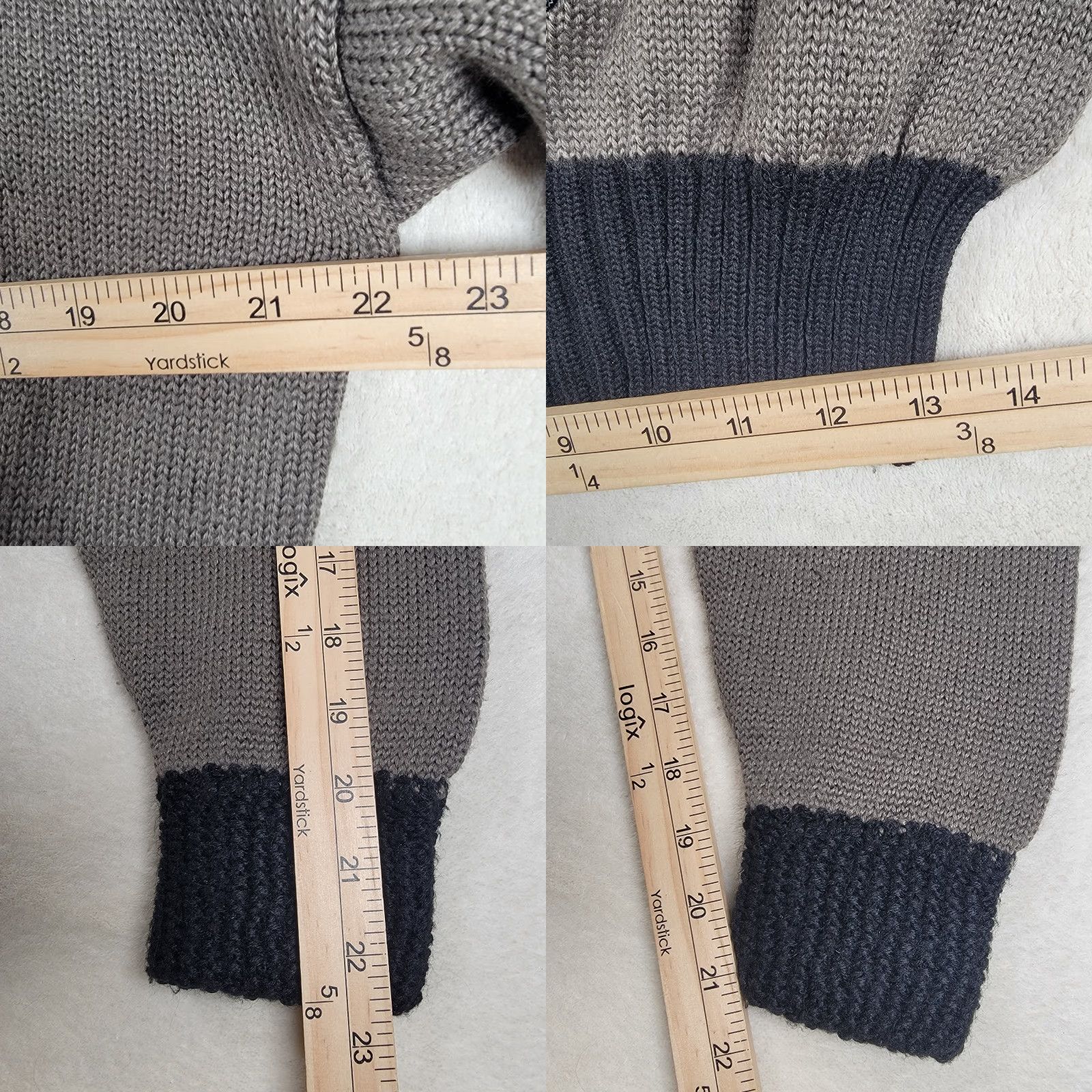 Vintage VINTAGE Nils Sweater Wool Blend Gray and Black Size L Woman Pullover High Neck Long Sleeve Casual Winter Fall Womens Size L / US 10 / IT 46 - 8 Thumbnail