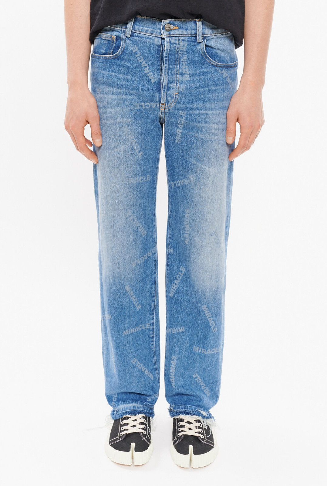 Nahmias Last Size Nahmias Miracle Printed Denim Straight Pants Size US 28 / EU 44 - 1 Thumbnail