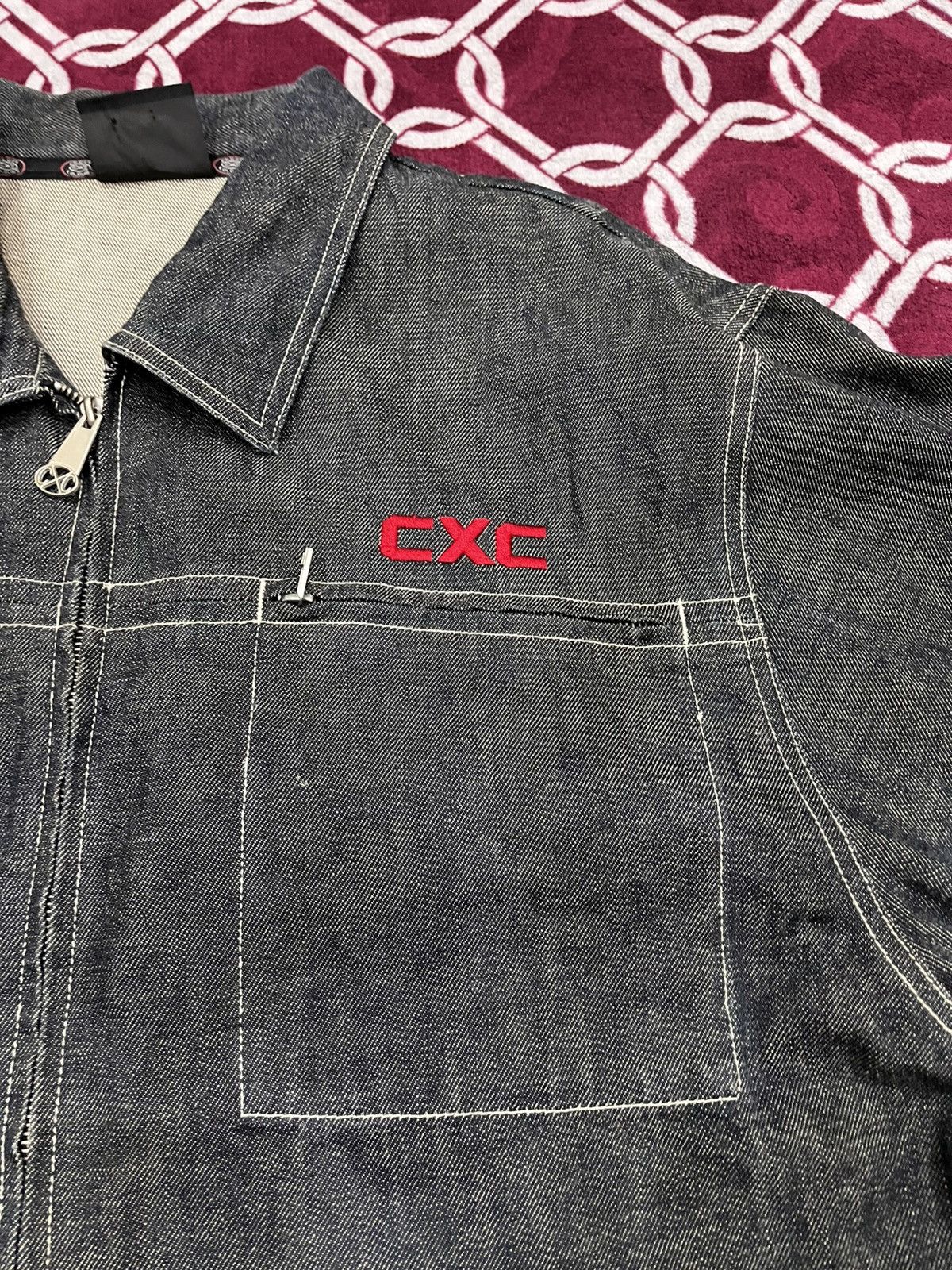 Cross Colours Cross Colours Tiger Embroidered Denim Jacket Size US XXL / EU 58 / 5 - 8 Thumbnail
