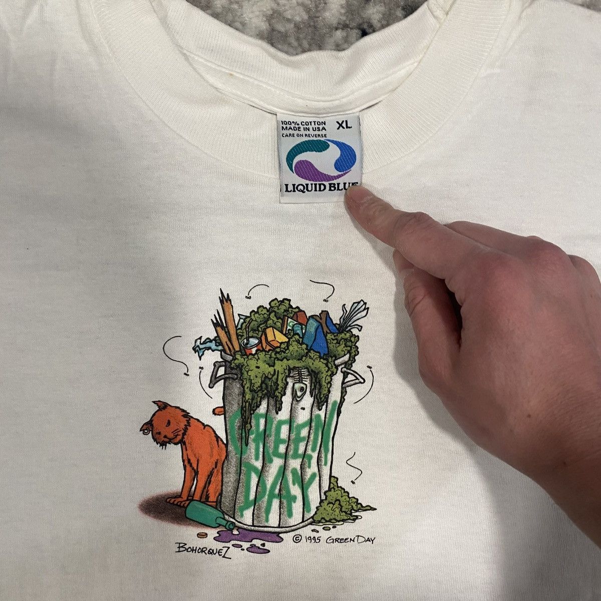 Other Green Day shirt 1995 Size US XL / EU 56 / 4 - 2 Thumbnail