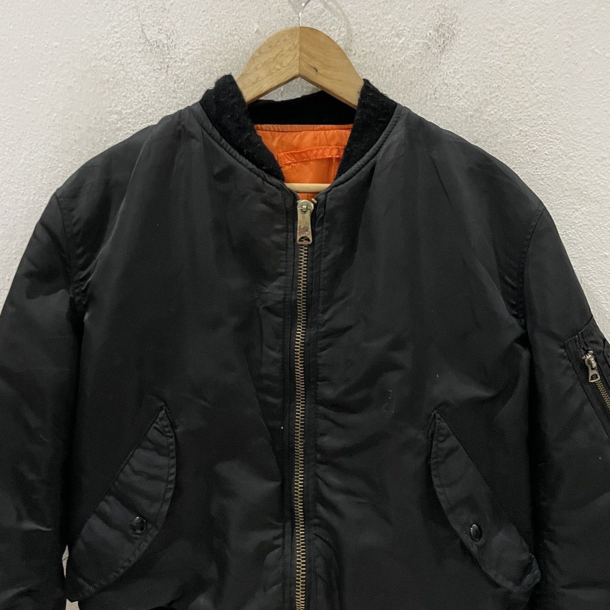 Alpha Industries Vintage 80s Alpha Industries Bomber Jacket Size US XL / EU 56 / 4 - 4 Thumbnail