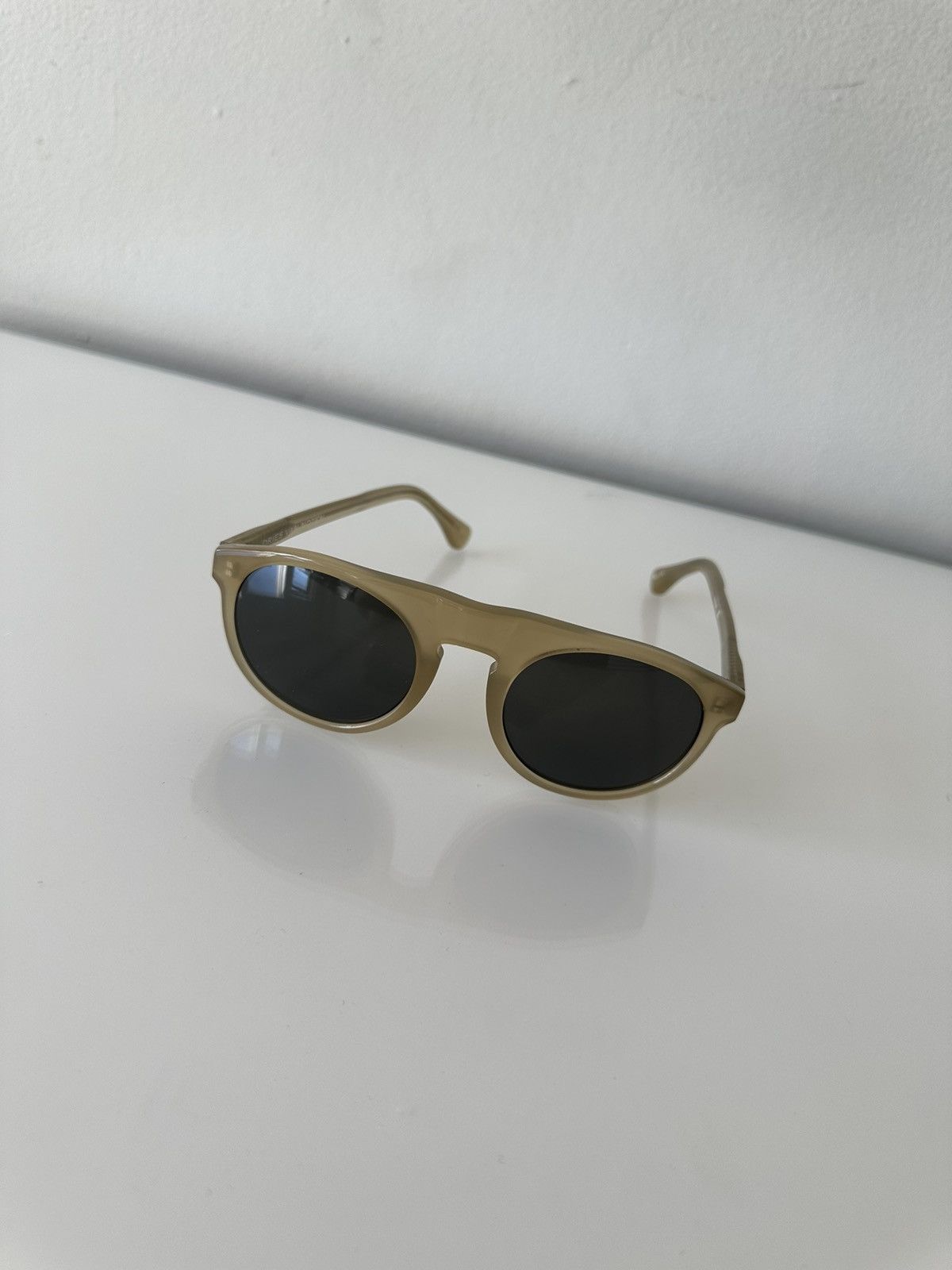 Dries Van Noten × Linda Farrow Green Linda Farrow Edition Flat-Top Sunglasses Size ONE SIZE - 3 Thumbnail