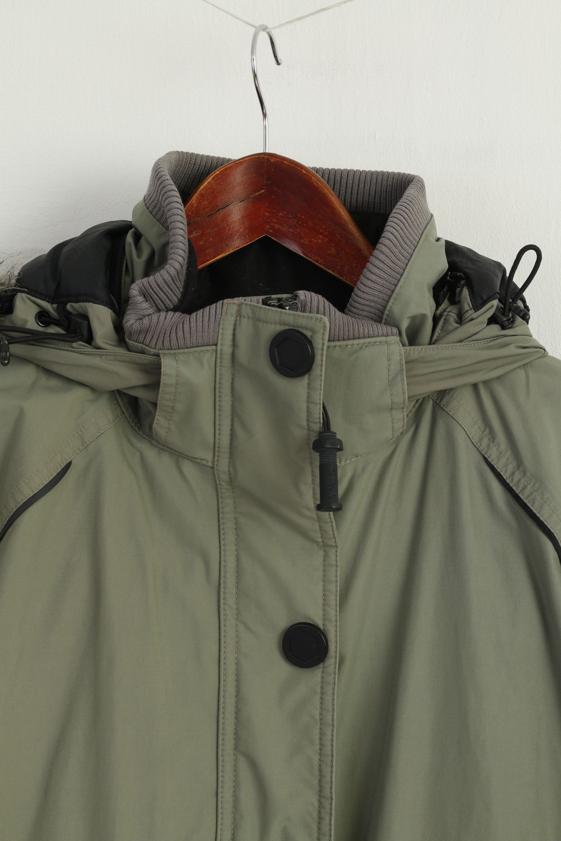 Vintage Engelbert Strauss Women XL (L) Jacket Green Padded Size XL / US 12-14 / IT 48-50 - 3 Thumbnail