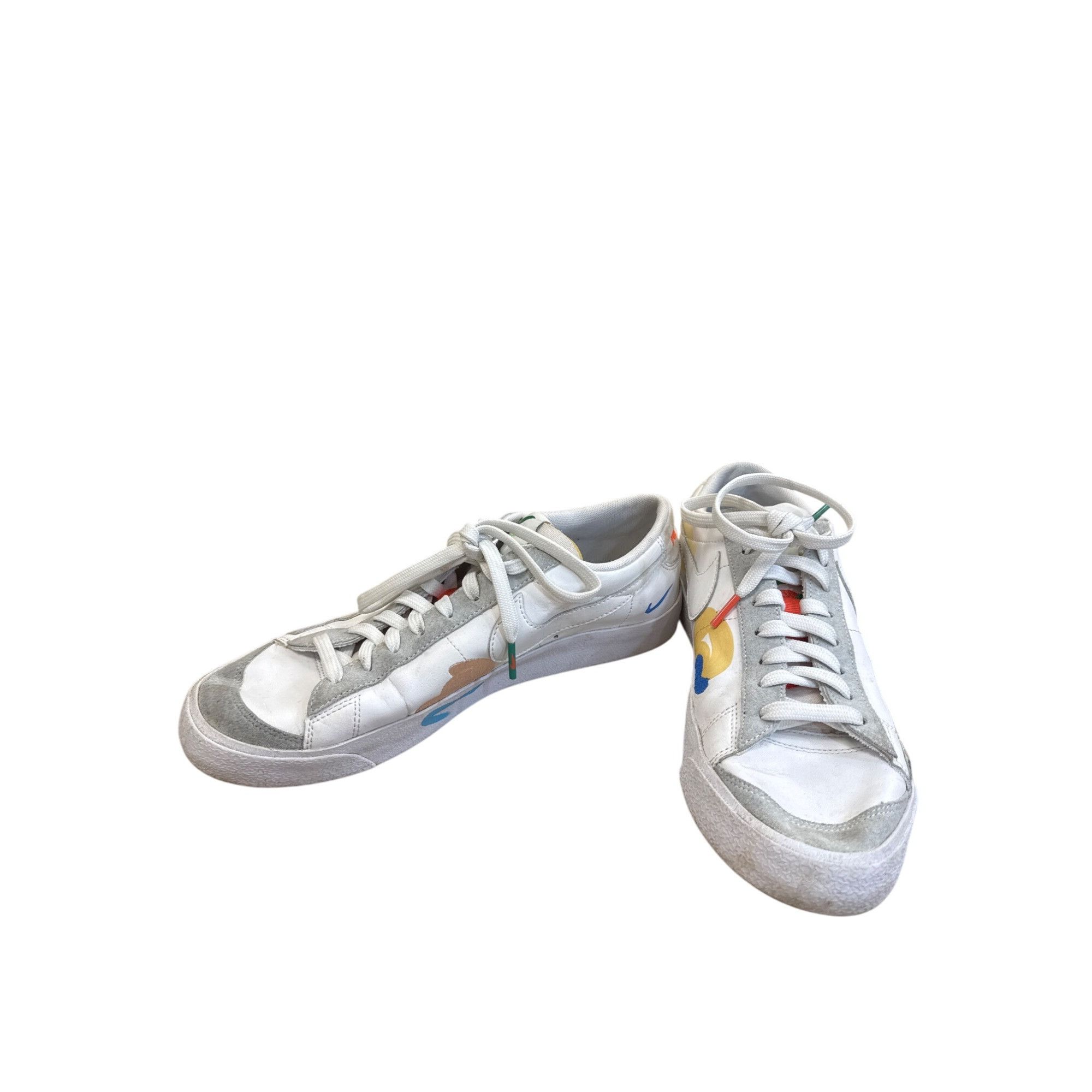 Nike Nike Flyleather Blazer Low Mayumi Yamase Mens Sneakers White Size US 9.5 / EU 42-43 - 2 Thumbnail