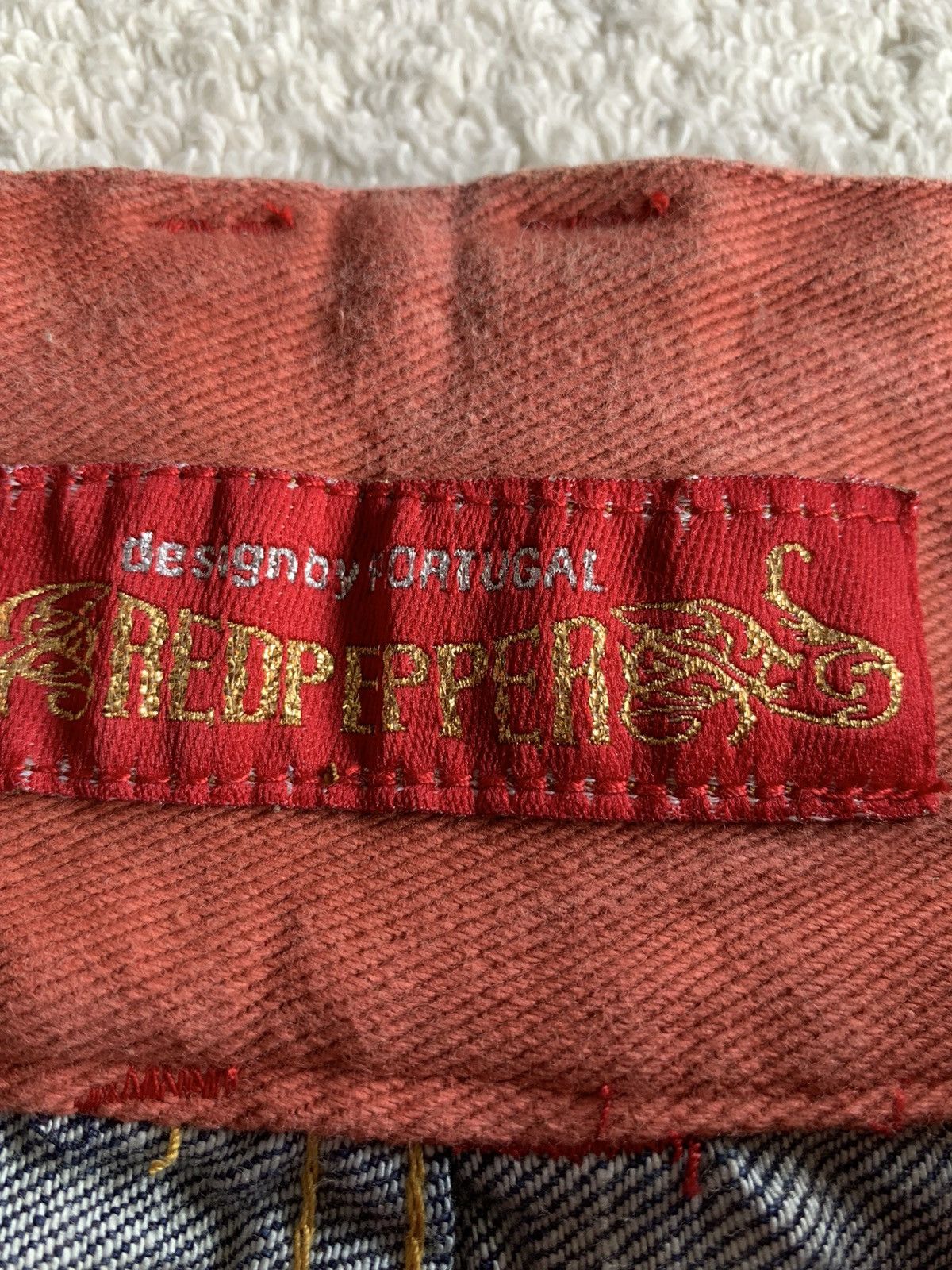 Tornado Mart FLARE RED PEPPER JAPANESE PUNK STYLE DISTRESSED DENIM🌈☠️ Size US 30 / EU 46 - 22 Thumbnail