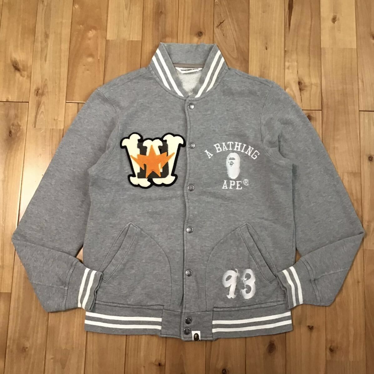 Bape × Nigo BAPE STA LOGO patch sweat varsity jacket a bathing ape star Size US M / EU 48-50 / 2 - 2 Thumbnail