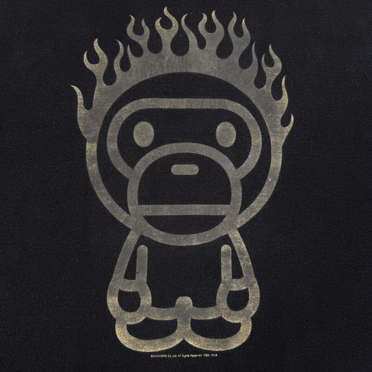 Bape Rare Bape Flame Baby Milo T Shirt Made In Japan Size US M / EU 48-50 / 2 - 7 Thumbnail
