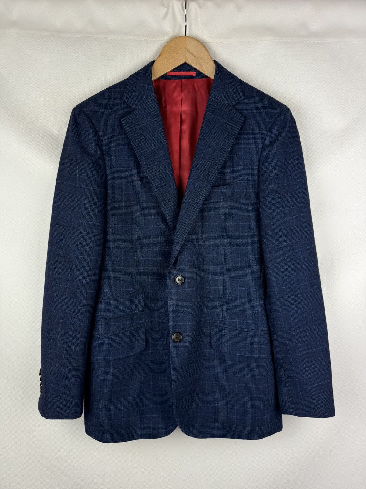 Suitsupply Suitsupply Carlo Barbera Wool Sienna Plaid Blazer Jacket Size 36R - 1 Thumbnail