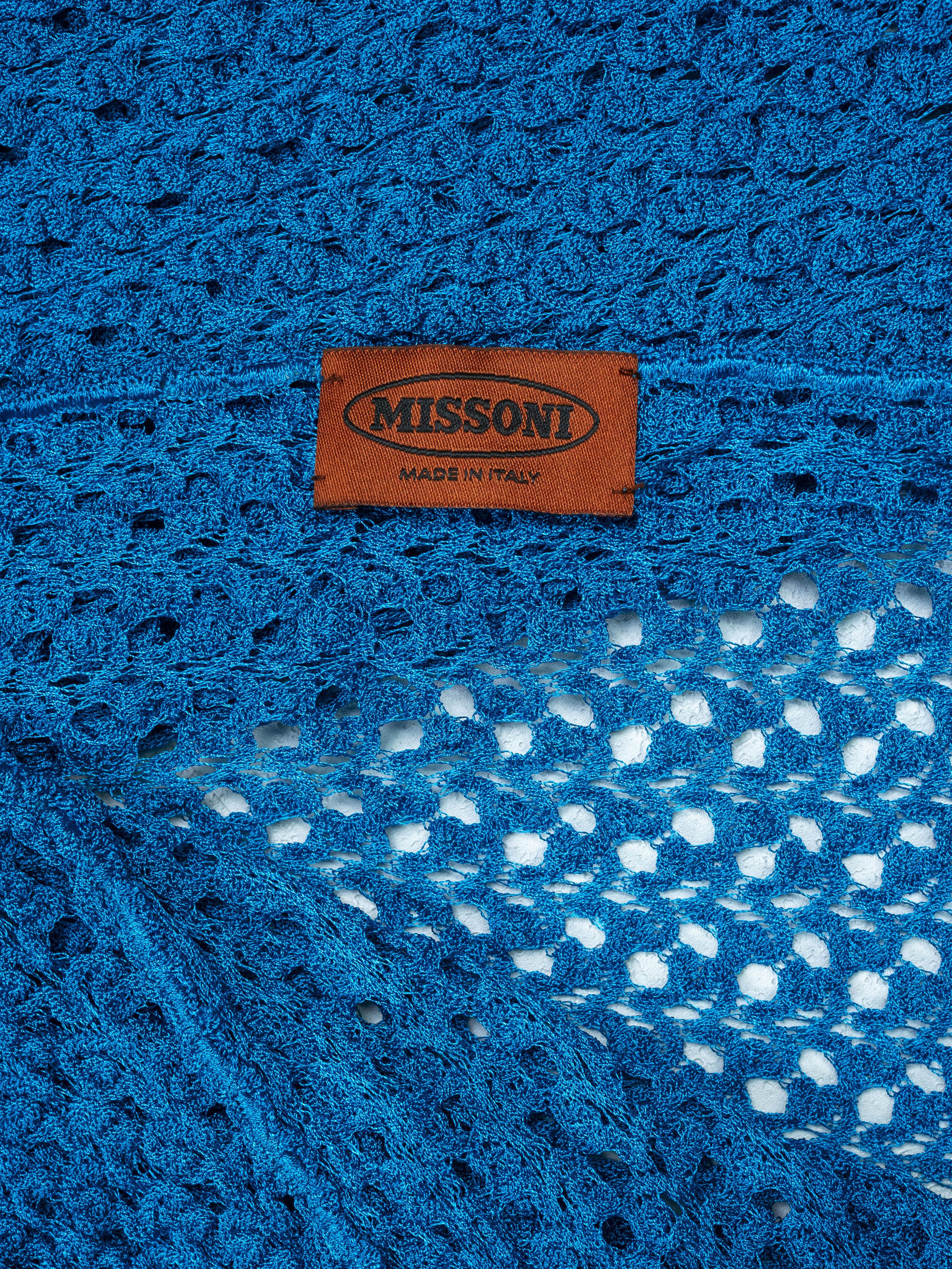 Missoni Missoni Turquoise Crocheted Scarf Size ONE SIZE - 4 Thumbnail