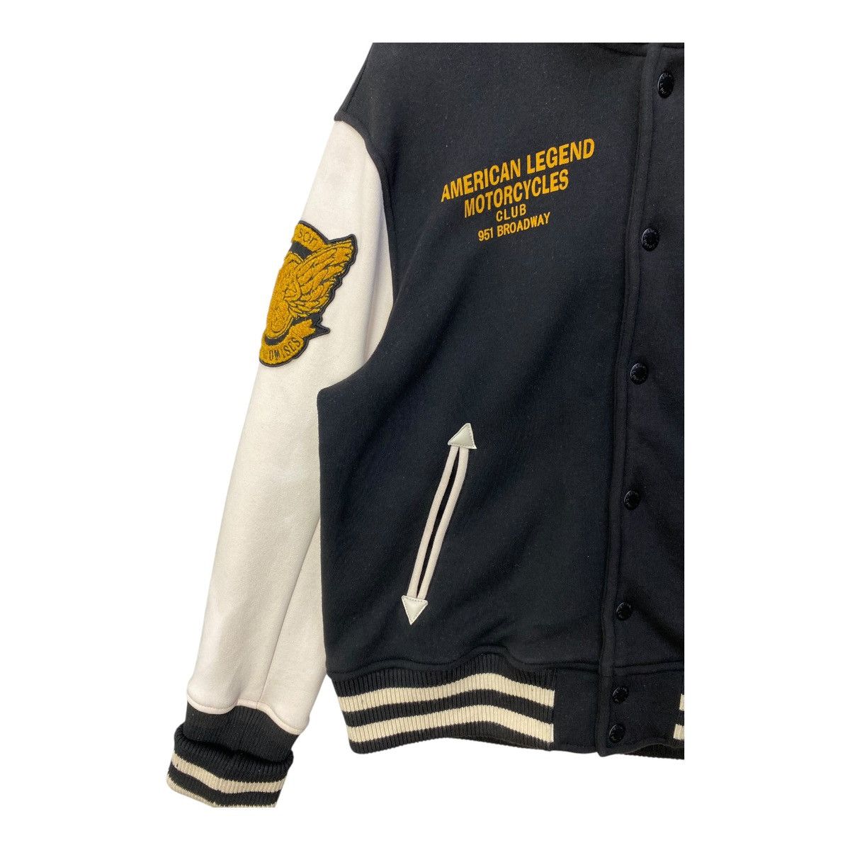 Vanson Leathers Vanson Leathers Varsity Jacket Hoodie Heavy Cotton Button Up Size US XXL / EU 58 / 5 - 5 Thumbnail