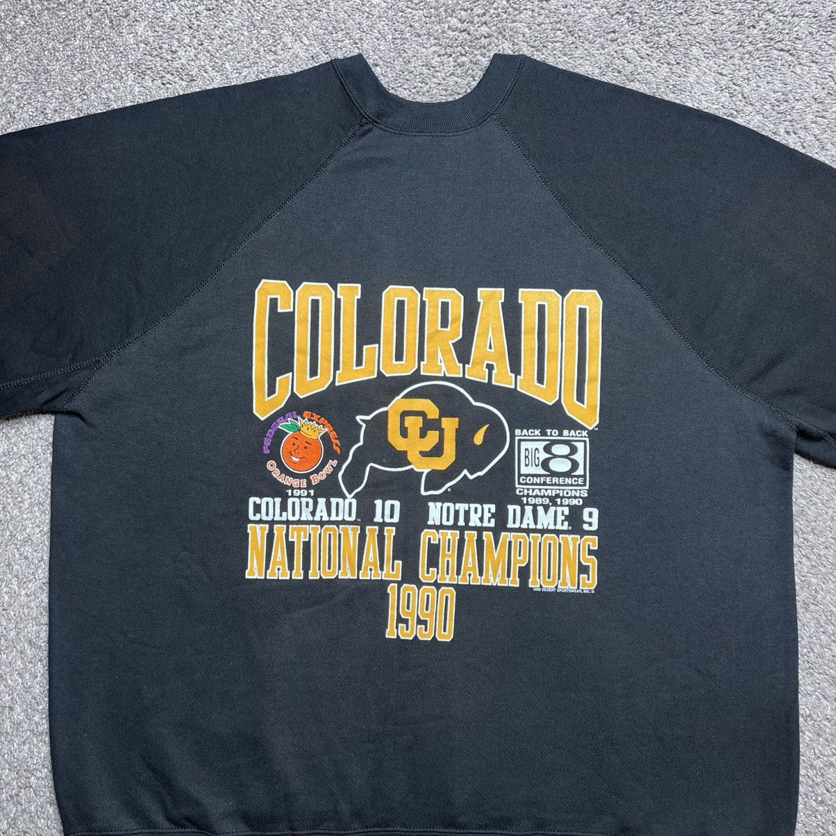 NCAA 1990 NCAA Colorado Buffaloes National Champions Sweatshirt Size US XL / EU 56 / 4 - 4 Thumbnail