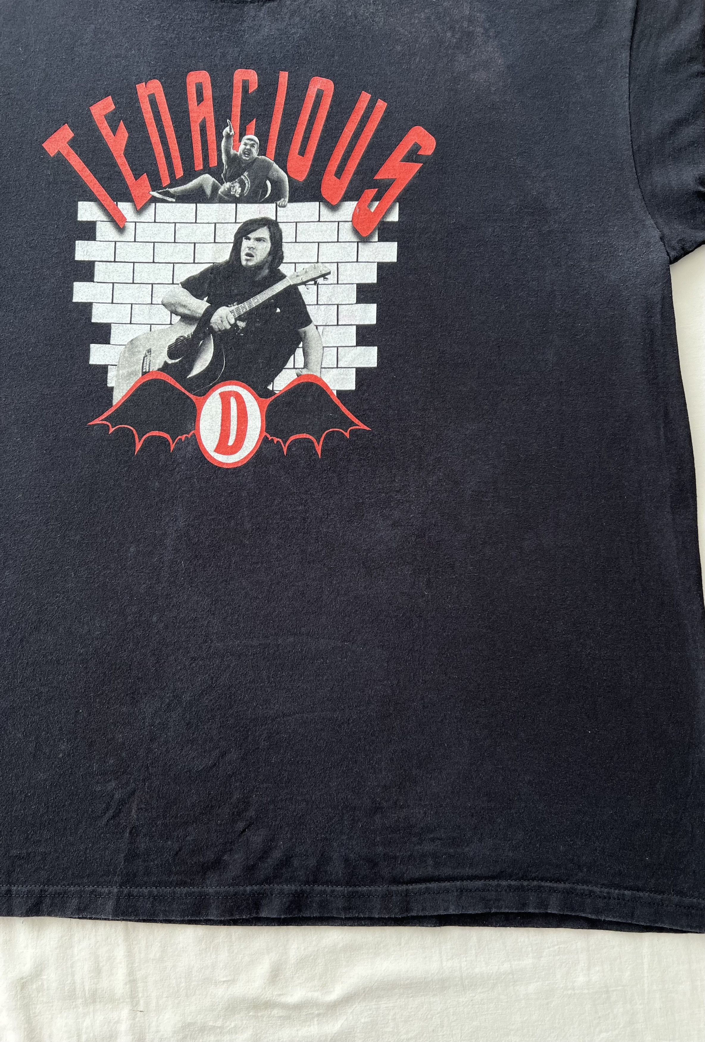 Band Tees Vintage 2000s Tenacious D Rock Band Black T-shirt Size US XXL / EU 58 / 5 - 8 Thumbnail