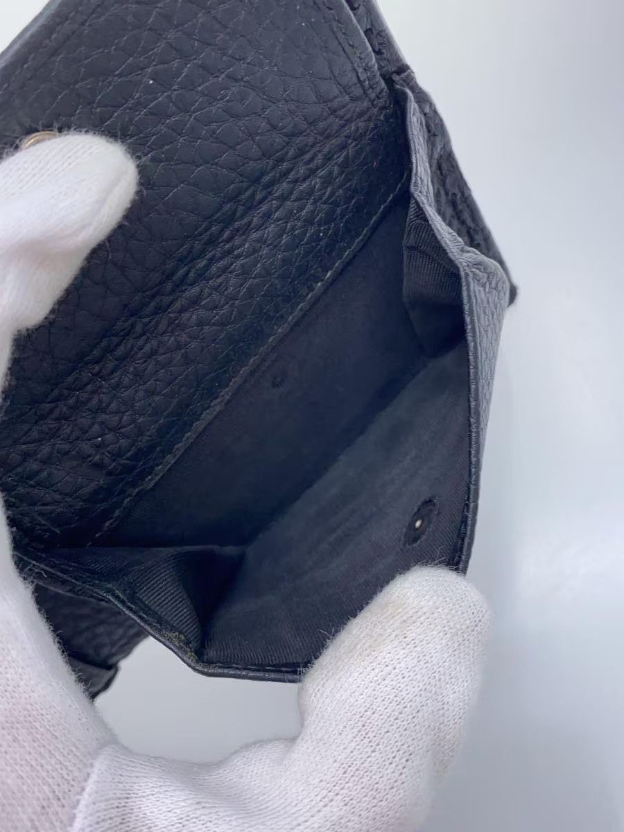 Fendi Fendi Selleria Stitch Leather Bi-Fold Wallet Black Size ONE SIZE - 5 Thumbnail