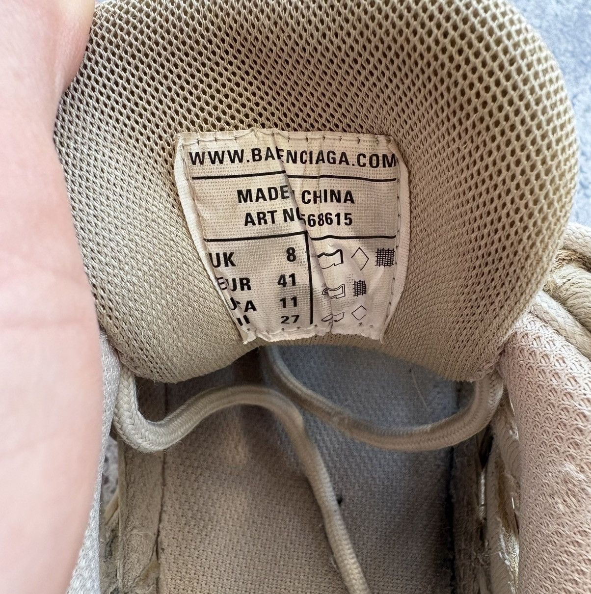 Balenciaga Balenciaga Track 2 Beige Size US 9 / EU 42 - 9 Thumbnail