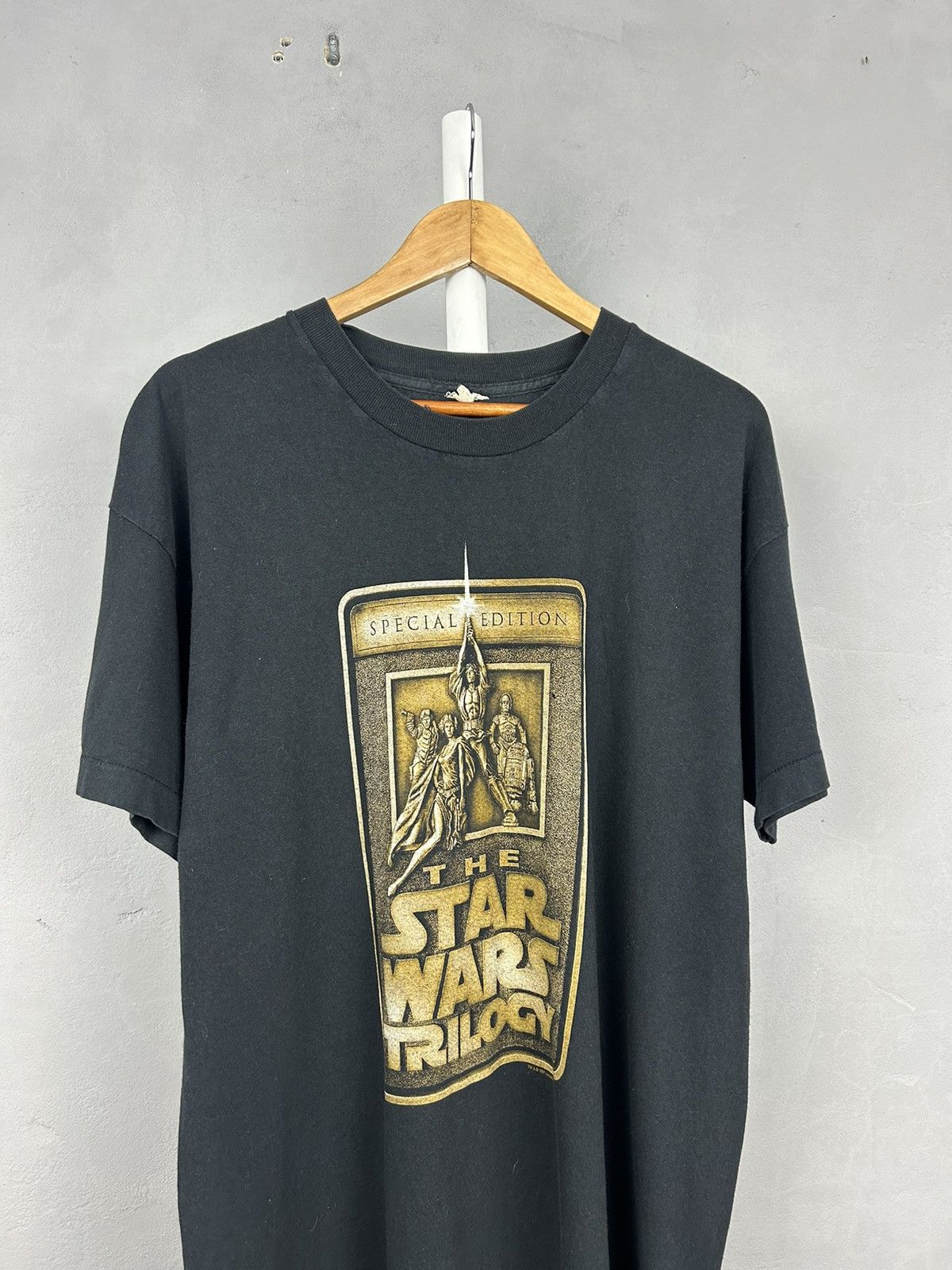 Star Wars Vintage 1997 Star Wars Special Edition Black Graphic T-Shirt Size US XL / EU 56 / 4 - 2 Thumbnail