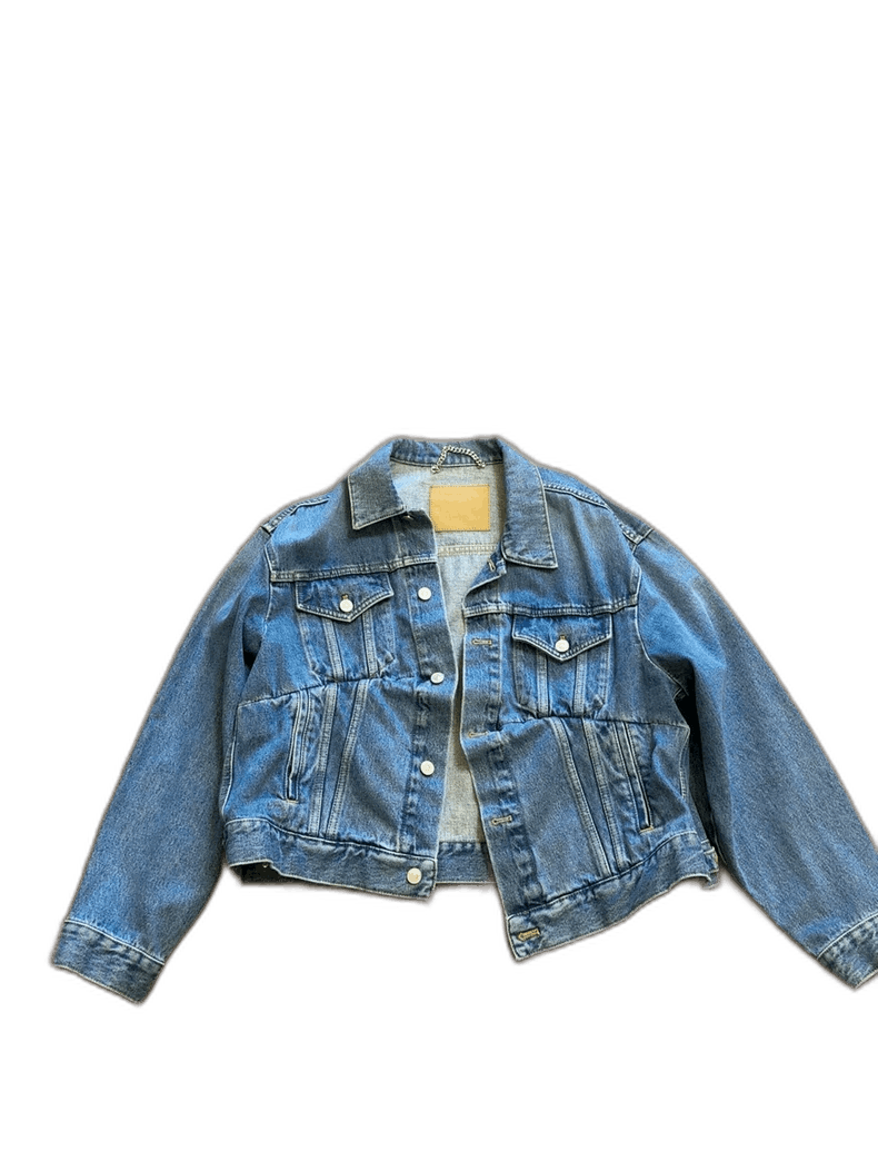 oversized blue denim jacket from balenciaga