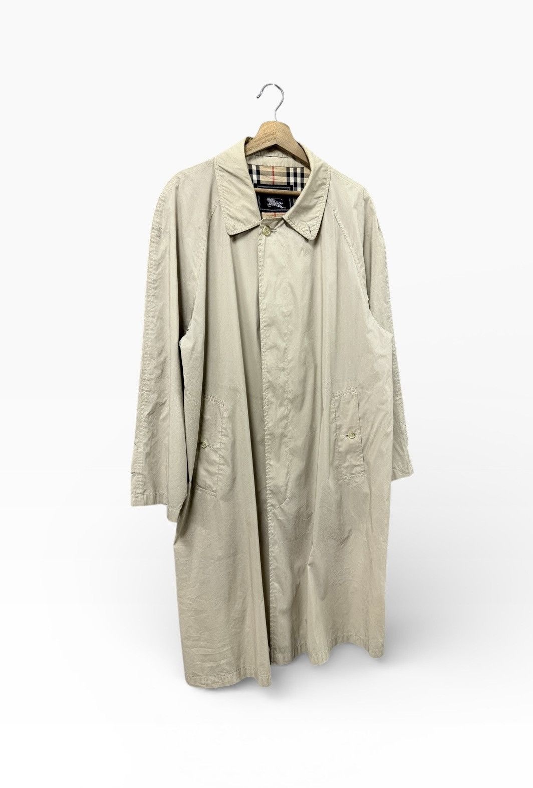 Burberry Prorsum Vtg🔥90’s Burberrys Prorsum Nylon Trench Coat Jacket Size US L / EU 52-54 / 3 - 6 Thumbnail
