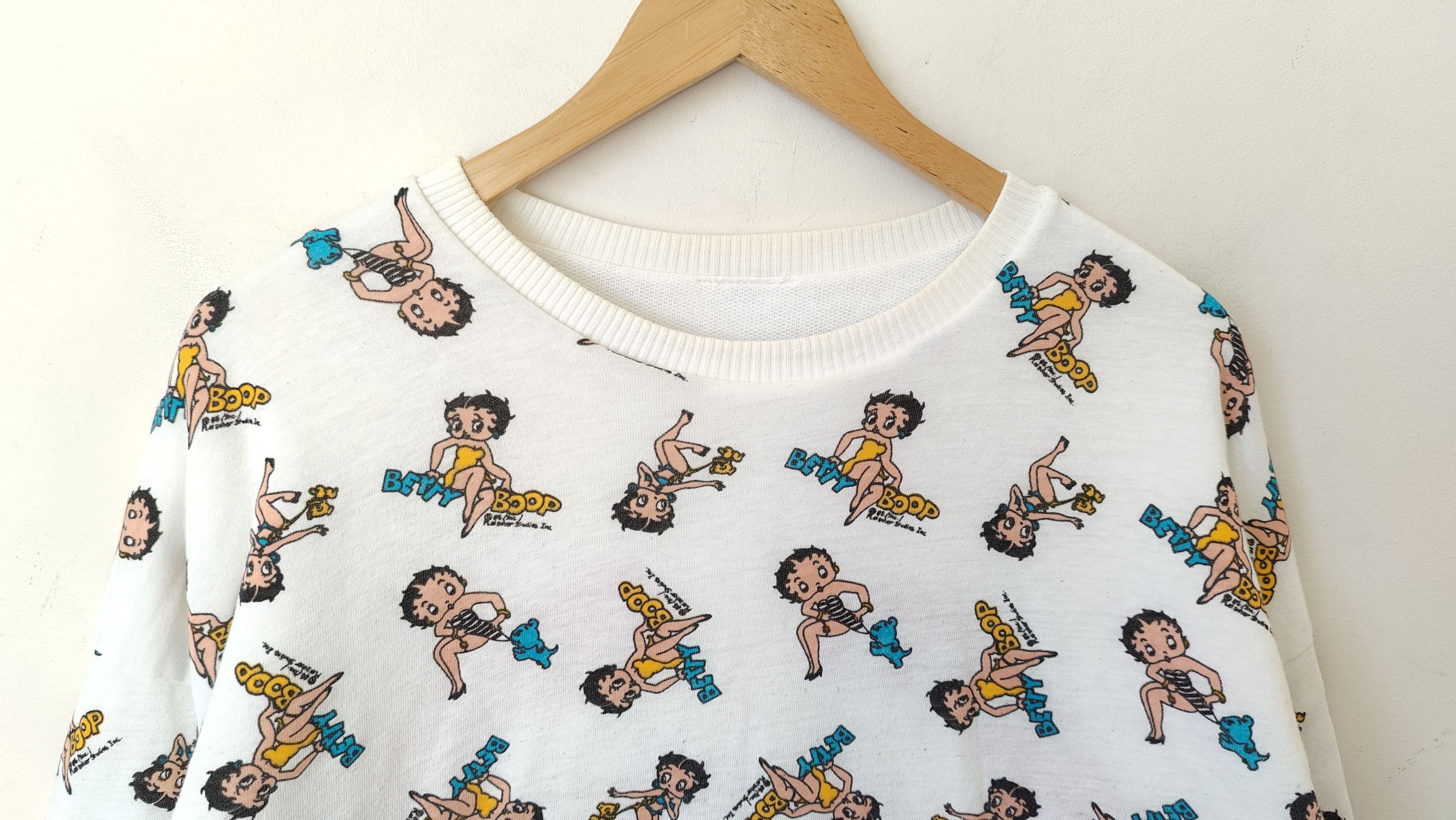 Vintage RARE Betty Boop 1985 Reversible AOP Vintage Sweatshirt Size US M / EU 48-50 / 2 - 8 Thumbnail