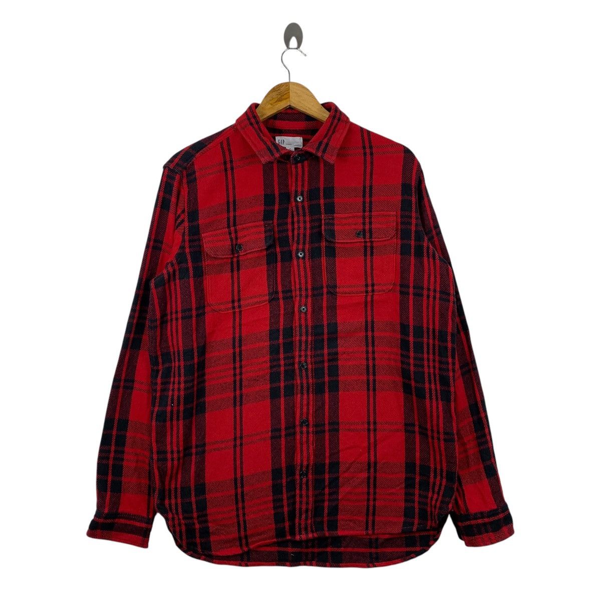 Gap GAP Casualwear Checkered Tartan Flannel Shirts Long Sleeve Size US M / EU 48-50 / 2 - 1 Thumbnail