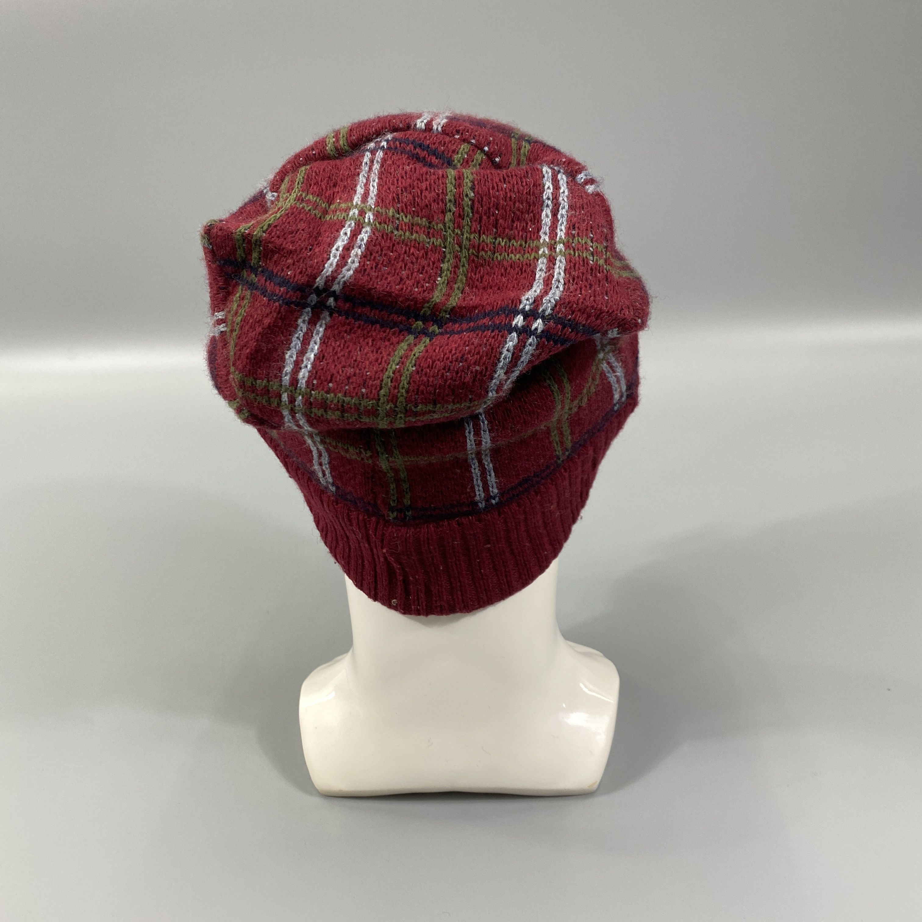Japanese Brand Checked Snow Cap Beanie Hat -BN1111 Size ONE SIZE - 4 Thumbnail