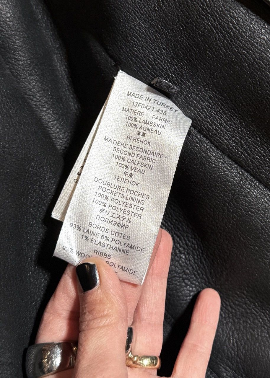 Givenchy Givenchy Brown Lambskin Black Shearling Leather Jacket Size US XL / EU 56 / 4 - 8 Thumbnail