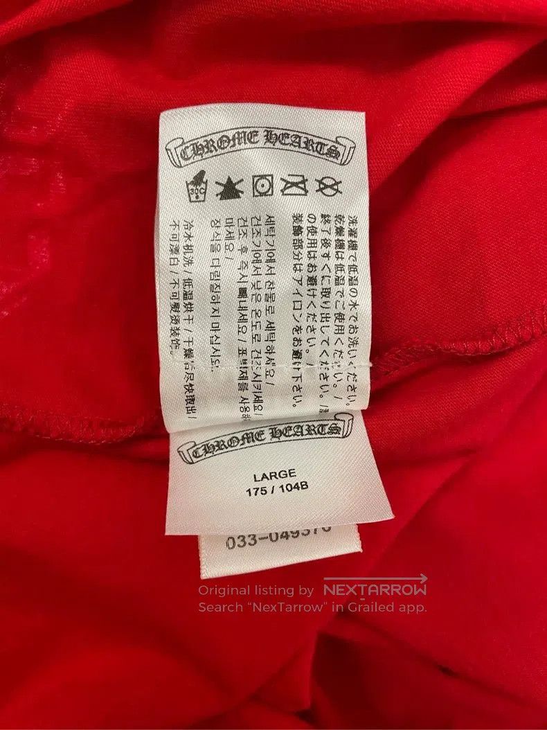 Chrome Hearts Chrome Hearts Vintage Red Long Sleeve T. Size US L / EU 52-54 / 3 - 7 Thumbnail