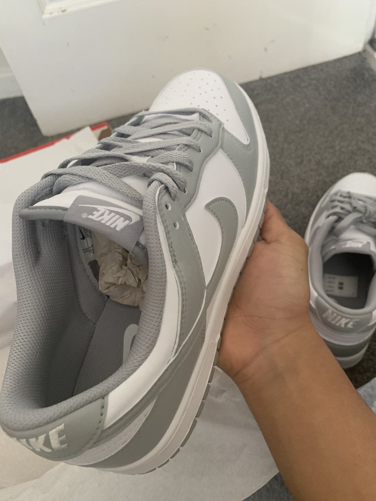 Nike Nike Grey Fog Dunk Low Size US 9 / EU 42 - 6 Thumbnail