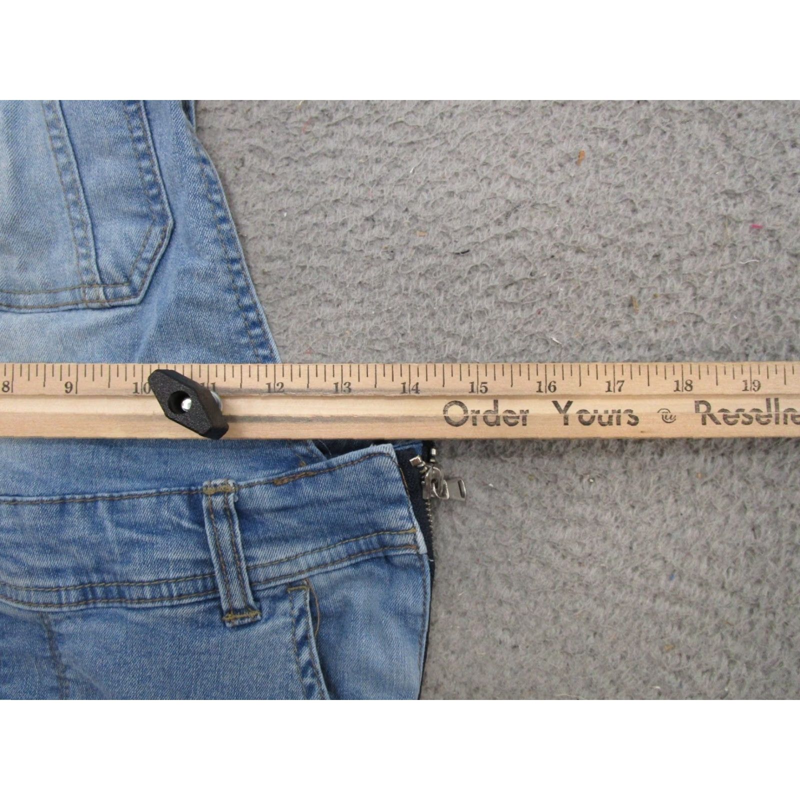 Vintage Wallflower Jeans Overalls Denim Bibs Jeans Wallflower Slim 90s Womens Blue Size S Stretch Pencil Pocket 5-Pocket Design Button Size 28" / US 6 / IT 42 - 6 Thumbnail