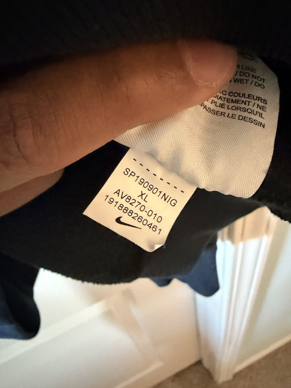 Nike Nike Lab Men's Fleece Hoodie Black AV8270-010 size XL Size US XL / EU 56 / 4 - 5 Thumbnail