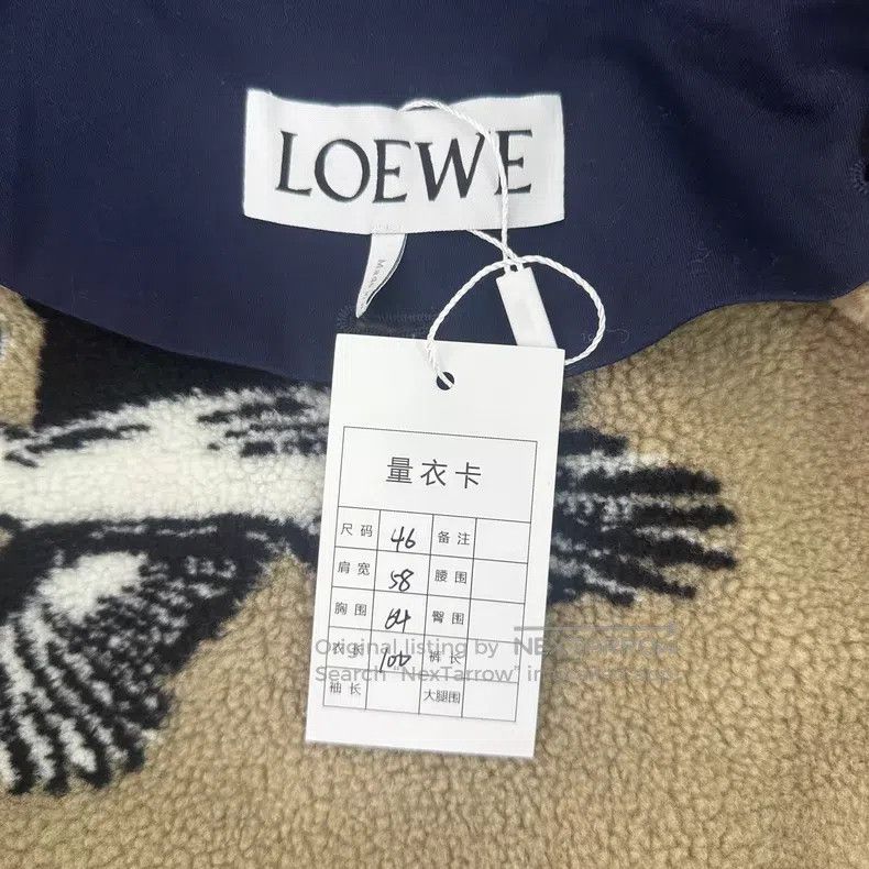 Loewe Loewe Navy Blue Fleece Lined Animal Print Jacket Size US S / EU 44-46 / 1 - 8 Thumbnail