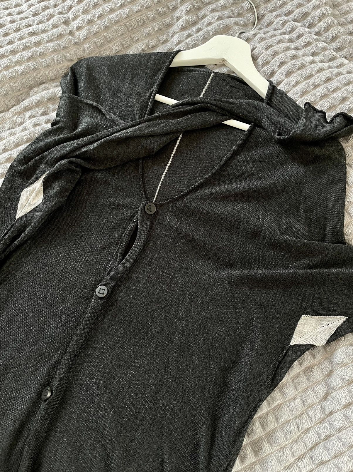 Carpe Diem Label Under Construction Lightweight Buttoned Long Cardigan Size US M / EU 48-50 / 2 - 14 Thumbnail