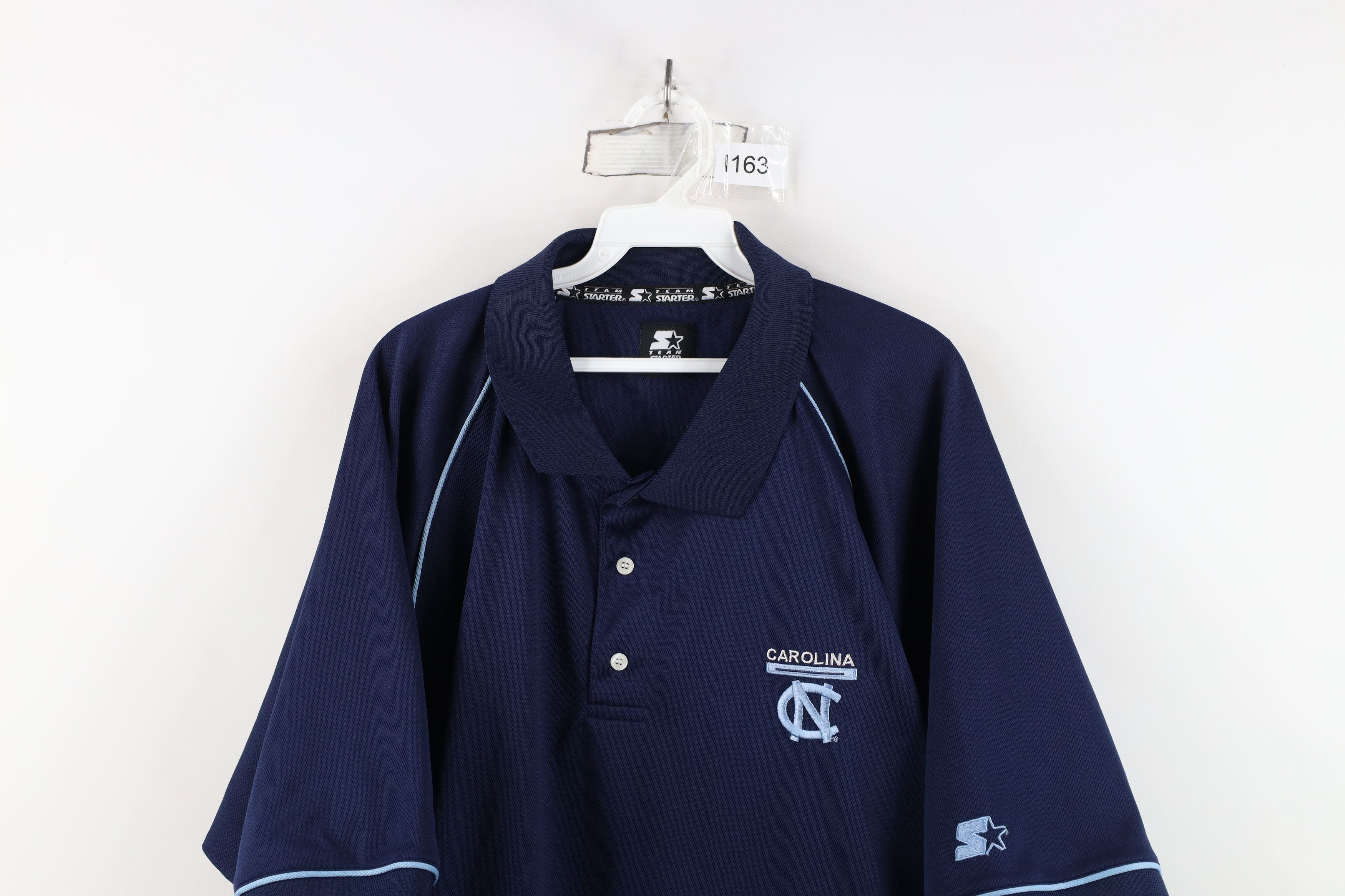 Starter Vintage 90s Starter University of North Carolina Polo Shirt Size US XXL / EU 58 / 5 - 2 Thumbnail