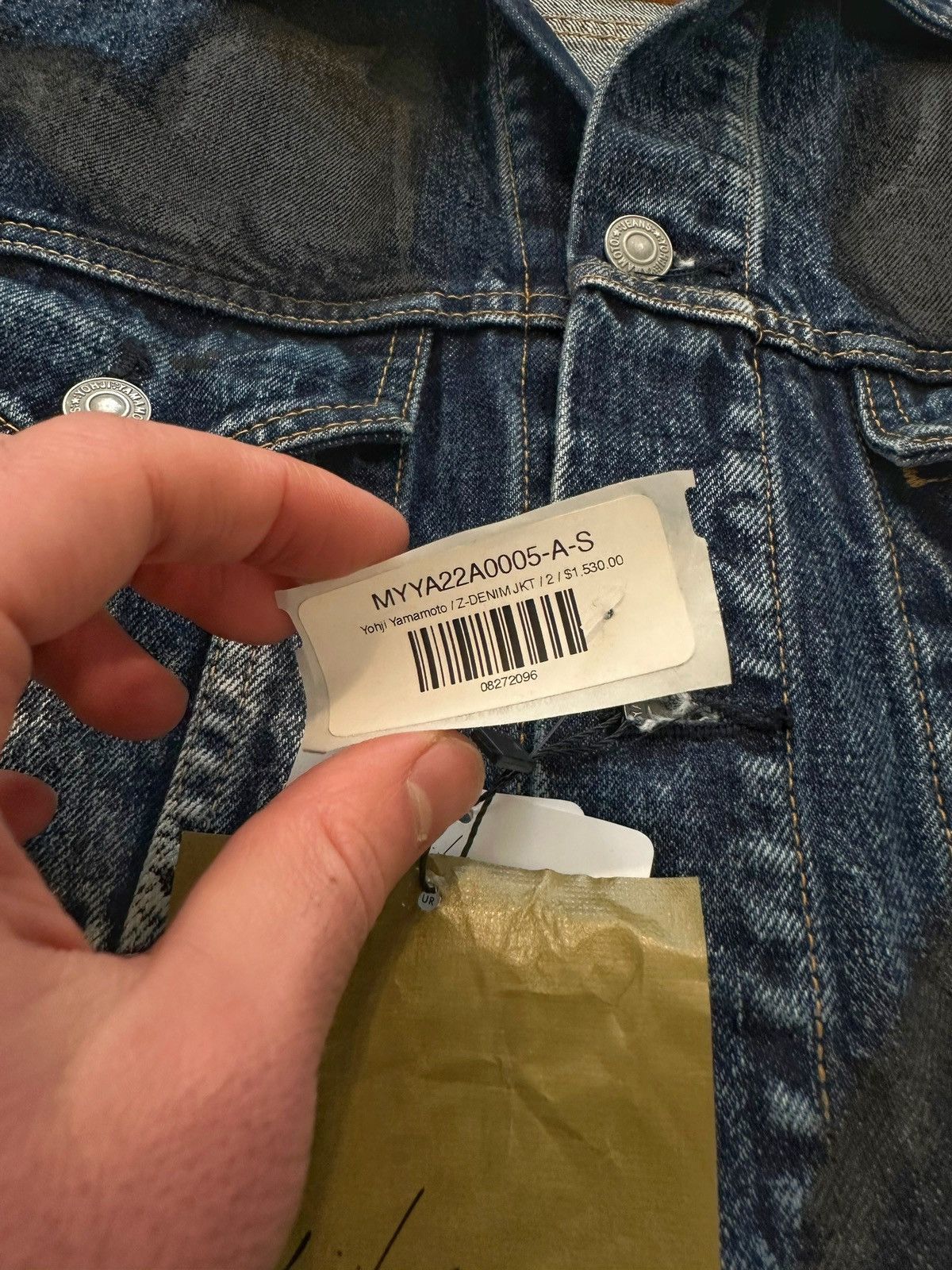 Yohji Yamamoto x Spotted Horse Craft Painted Z-Denim Trucker Jacket Size US M / EU 48-50 / 2 - 7 Thumbnail