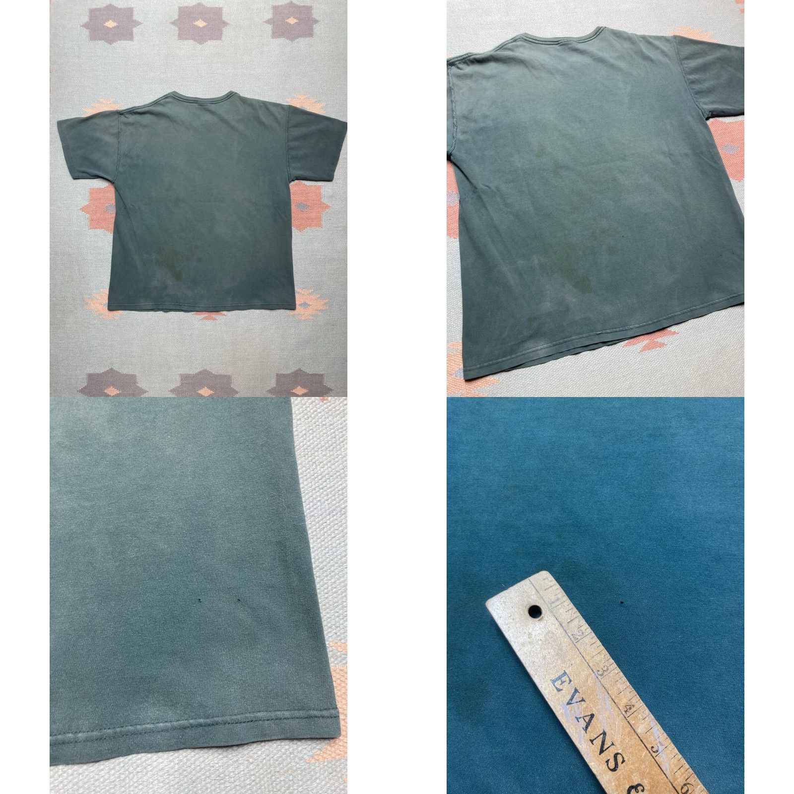 Russell Athletic VINTAGE Russell Athletic T-Shirt Pocket Men L Green Forest Distressed Boxy Large Size US L / EU 52-54 / 3 - 8 Thumbnail