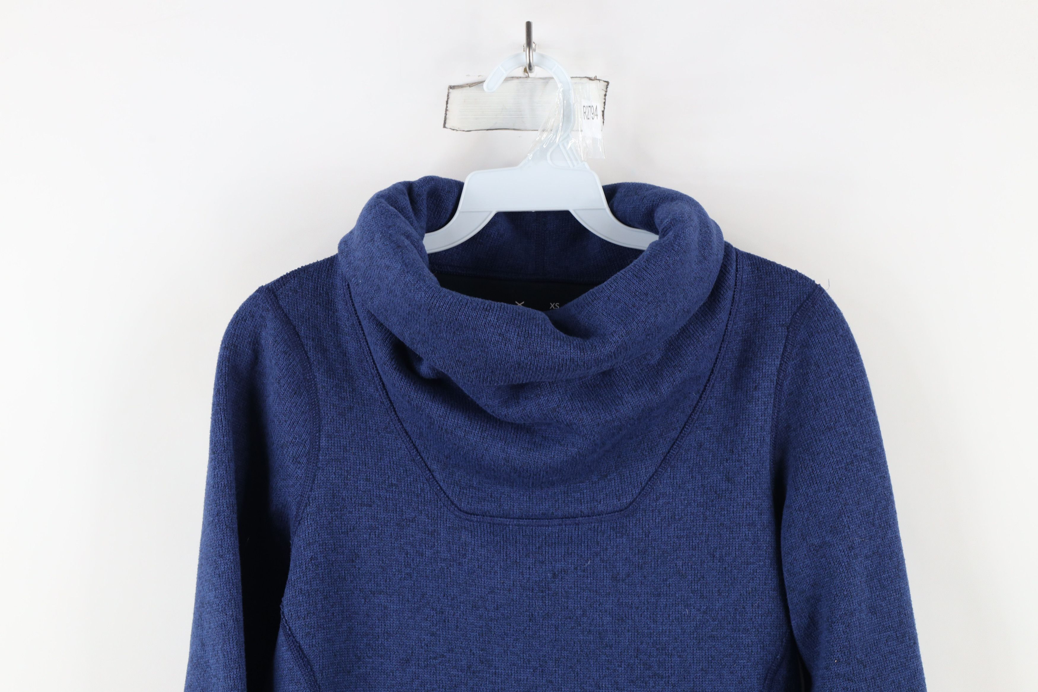 Arc'teryx × Vintage Arcteryx Funnel Neck Desira Tunic Sweater Blue Polyester Size XS / US 0-2 / IT 36-38 - 2 Thumbnail