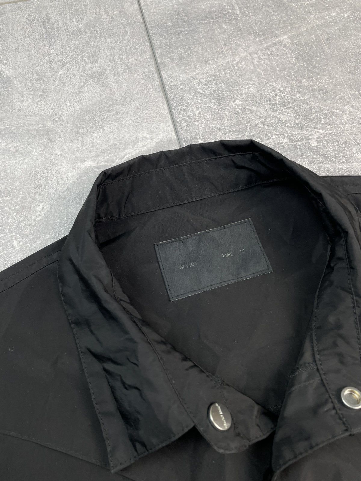 Heliot Emil Heliot Emil Black Shirt Nylon Carabiner Logo Size US S / EU 44-46 / 1 - 4 Thumbnail