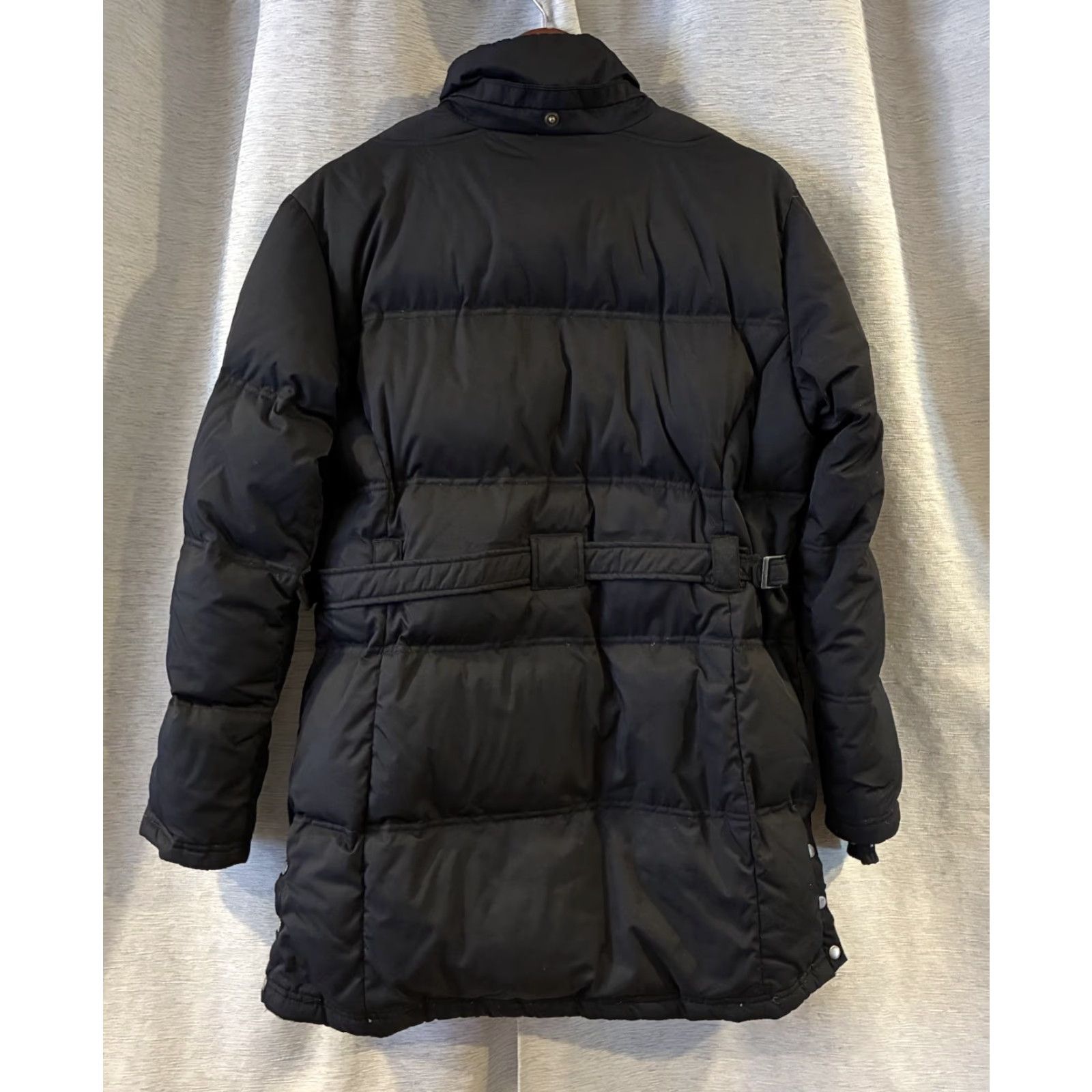Vintage VINTAGE Columbia XCO Puffer Jacket Womens Coat Large Black Down Filled No Hood Sizable Long Coat Quilted Zipper Pockets Logo Buckle Size L / US 10 / IT 46 - 4 Thumbnail