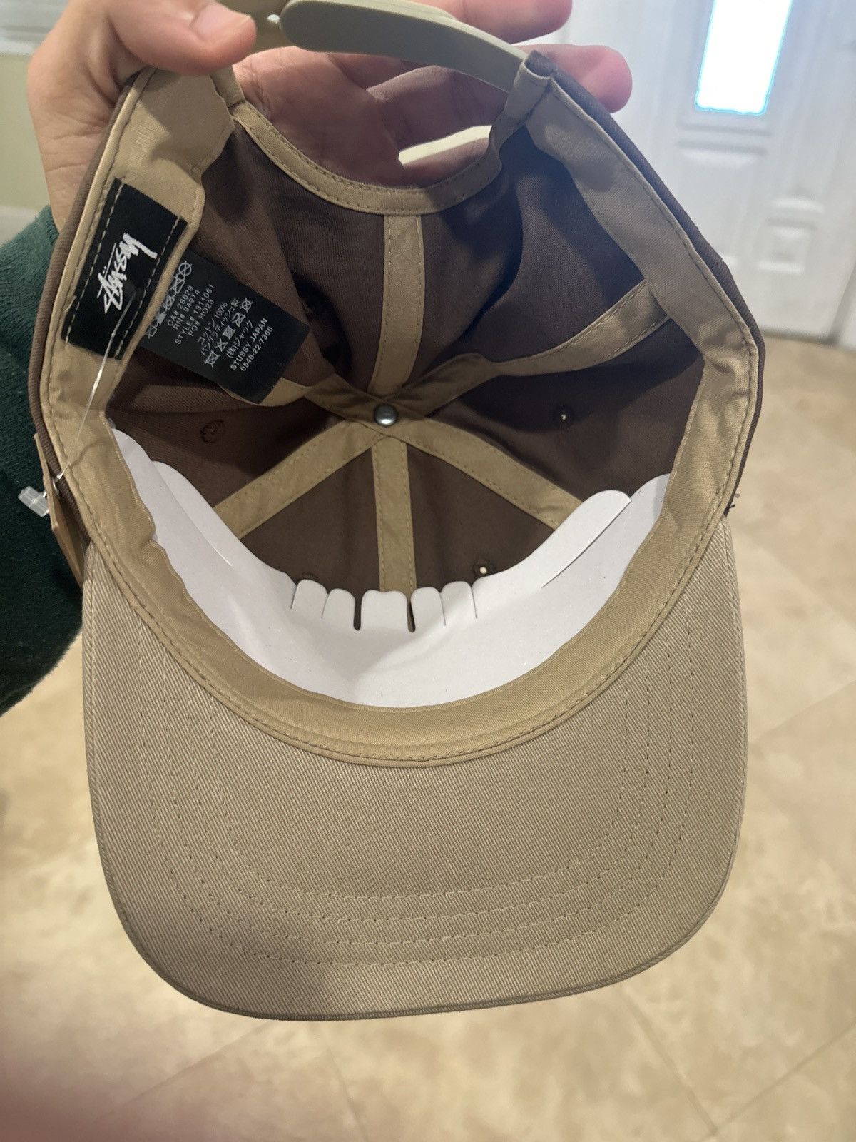 Stussy × Travis Scott Stussy Chenille S Low Pro Cap Brown