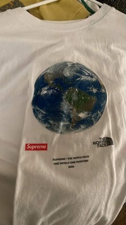 Supreme the north face hot sale one world tee black