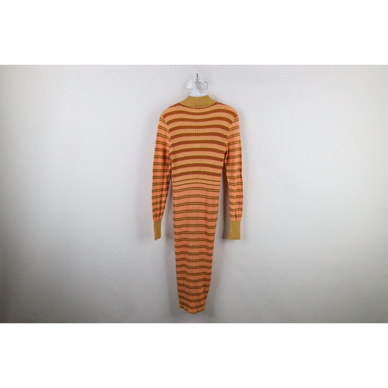 Free People Free People Boho Chic Striped Knit Collared Sweater Dress Size M / US 6-8 / IT 42-44 - 11 Thumbnail