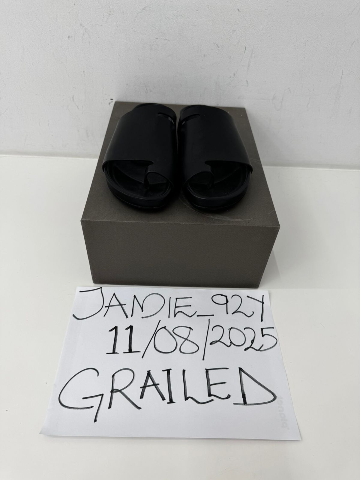 Rick Owens RICK OWENS LEATHER SLIDES Size US 8 / EU 41 - 6 Thumbnail