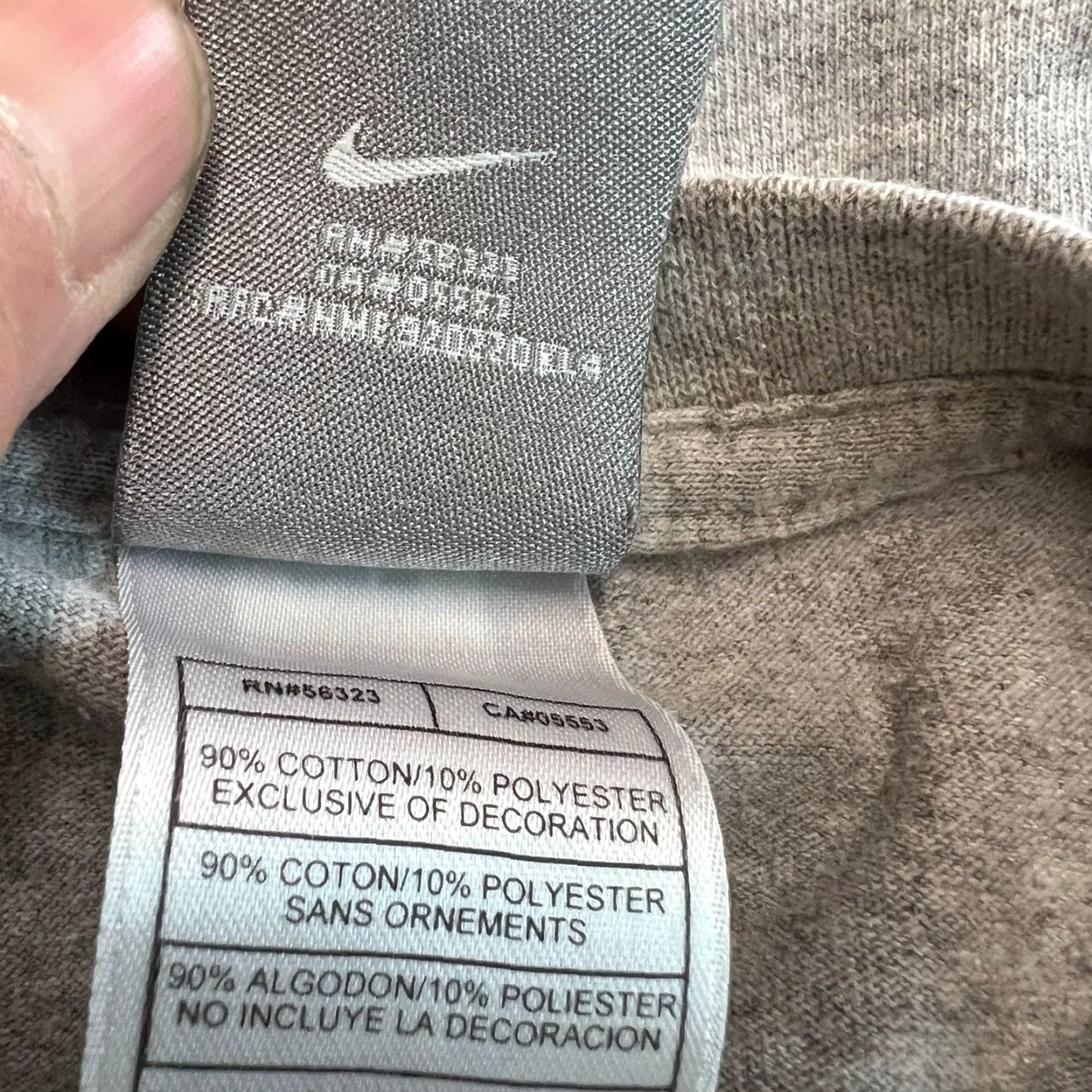 Nike VINTAGE Nike Basketball T Shirt XL Gray Ballers 90s Mens Size US XL / EU 56 / 4 - 6 Thumbnail