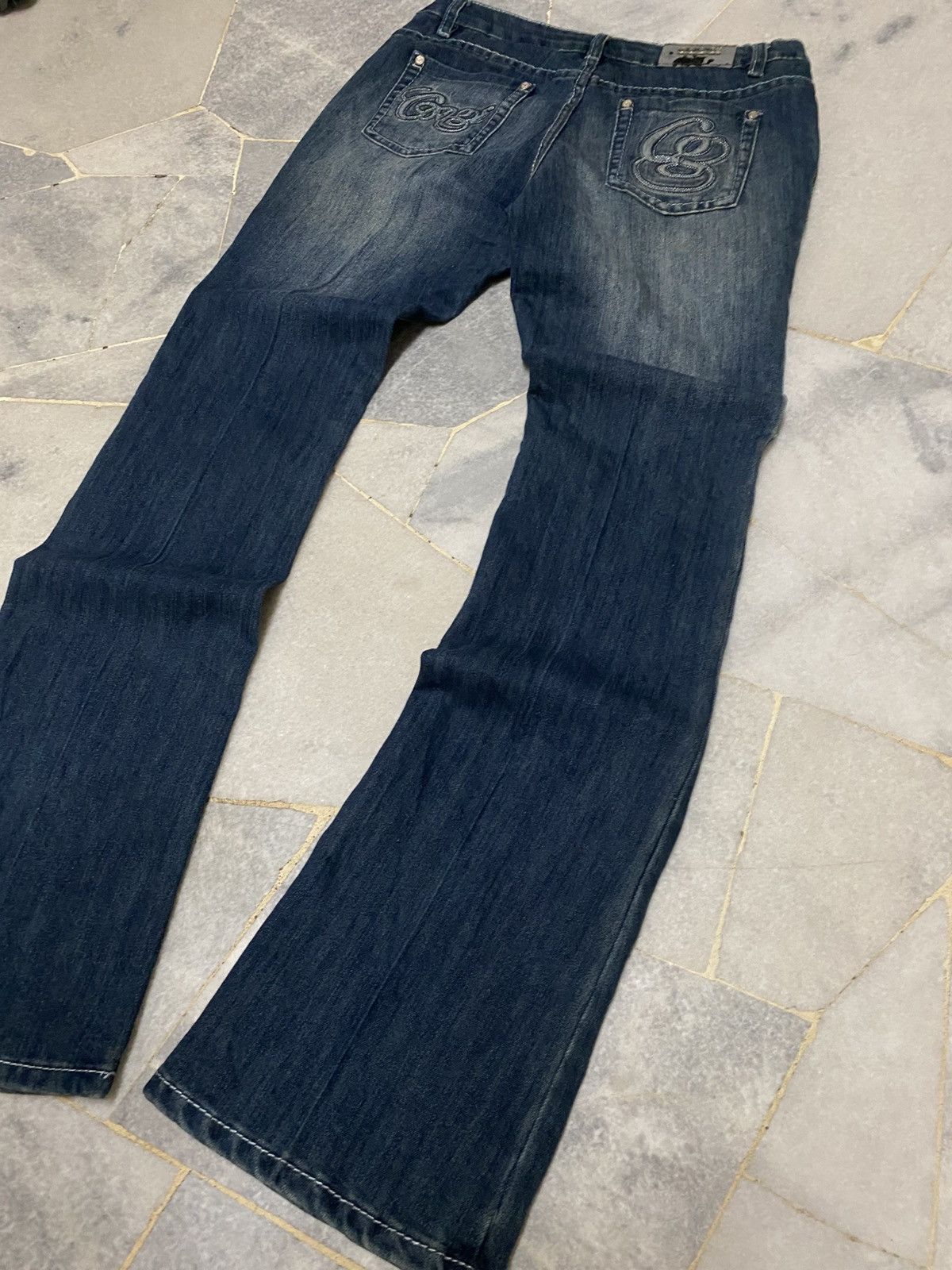 Coogi Vintage COOGI Embroidered Logo Denim Jeans - Y2K Flare Size 30" / US 8 / IT 44 - 17 Thumbnail