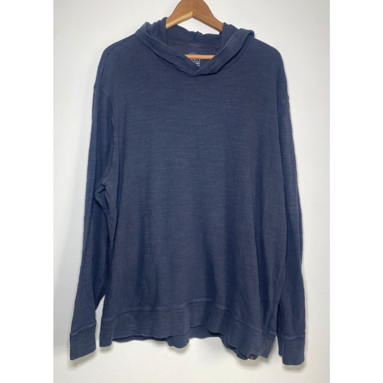 Faherty Faherty Men’s Hooded Sunwashed Midweight Organic Hoodie - Blue Nights 2XL Size US XXL / EU 58 / 5 - 3 Thumbnail