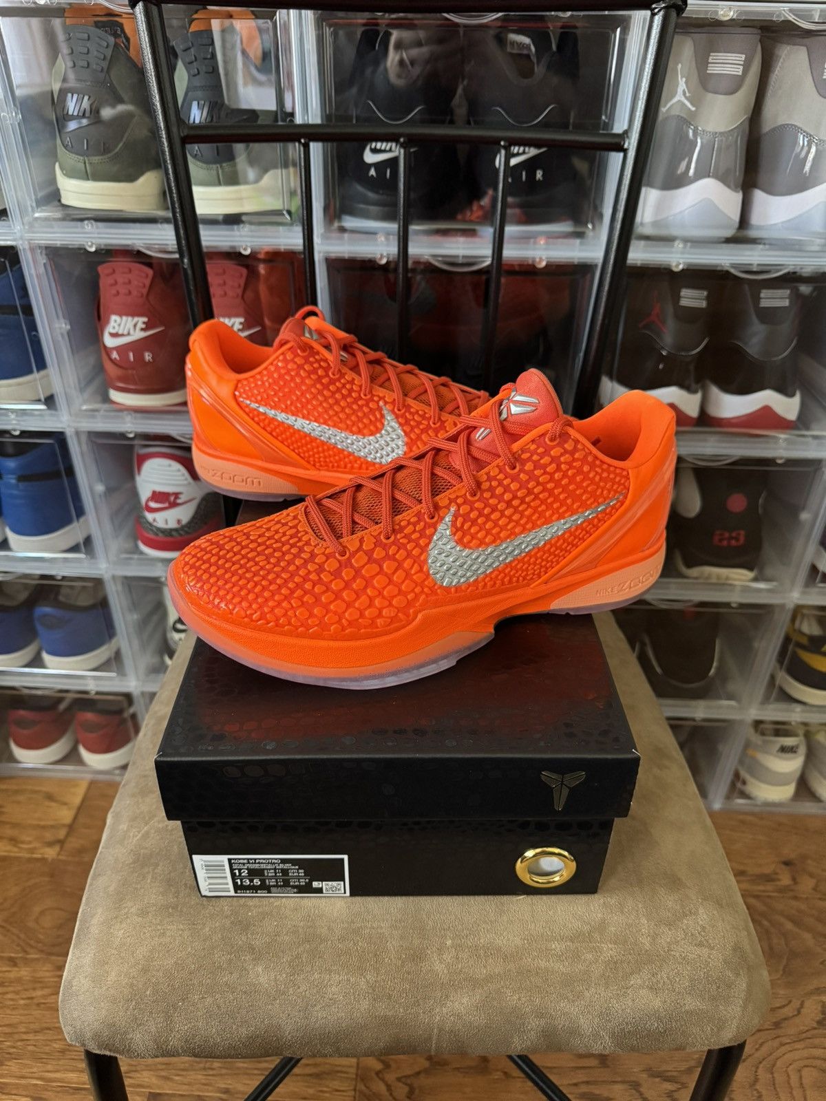 Nike Nike Kobe 6 Protro Total Orange WNBA SIZE 12 DS QS BRAND NEW Size US 12 / EU 45 - 2 Thumbnail