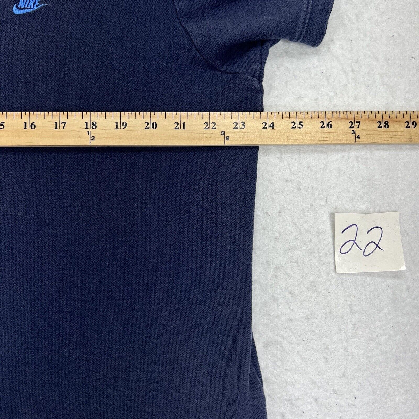 Nike Nike Navy Blue Polo Blue Swoosh Logo Collared Shirt Size US XL / EU 56 / 4 - 7 Thumbnail