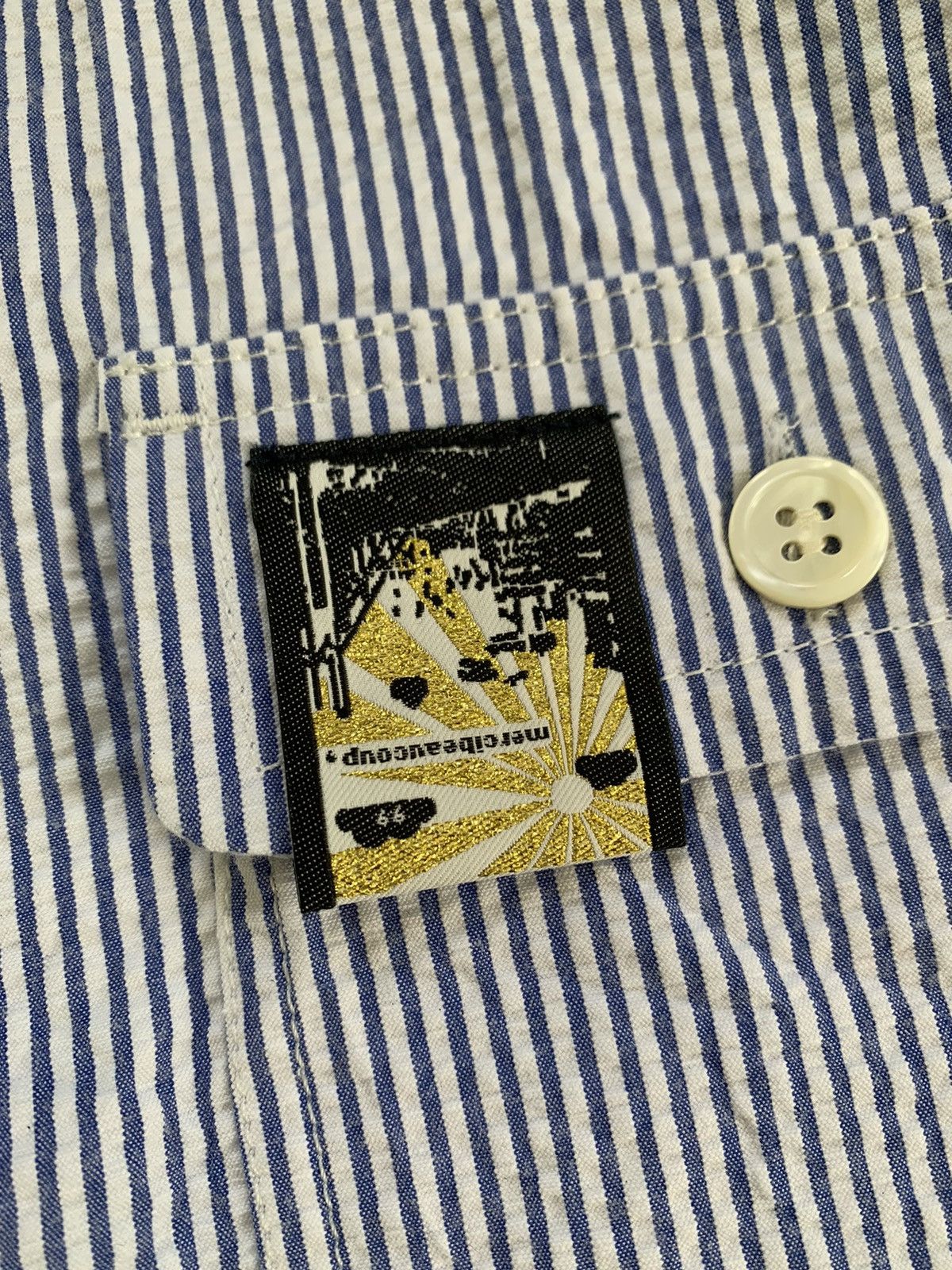 Mercibeaucoup Thin Buttons Stripes Jacket