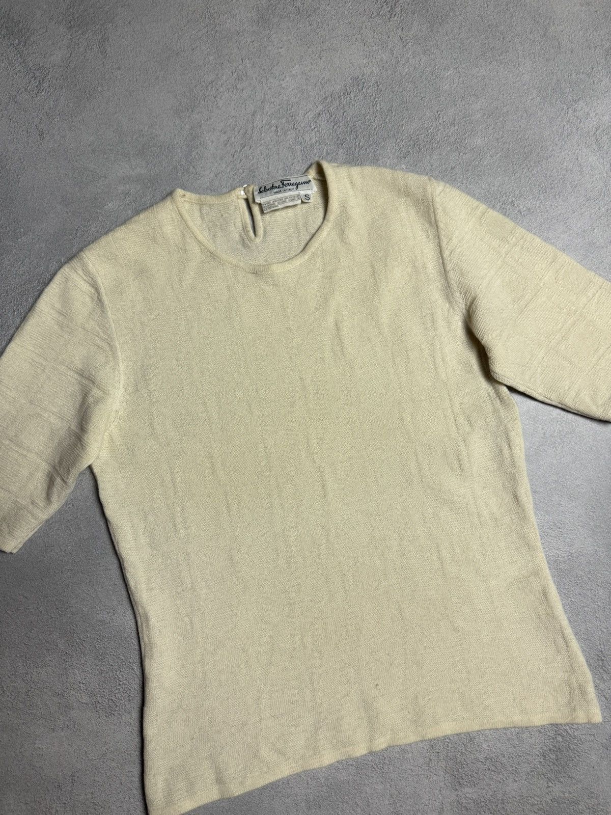 Salvatore Ferragamo Salvatore Ferragamo Vintage Wool Cashmere Knit Sweater Size S / US 4 / IT 40 - 3 Thumbnail
