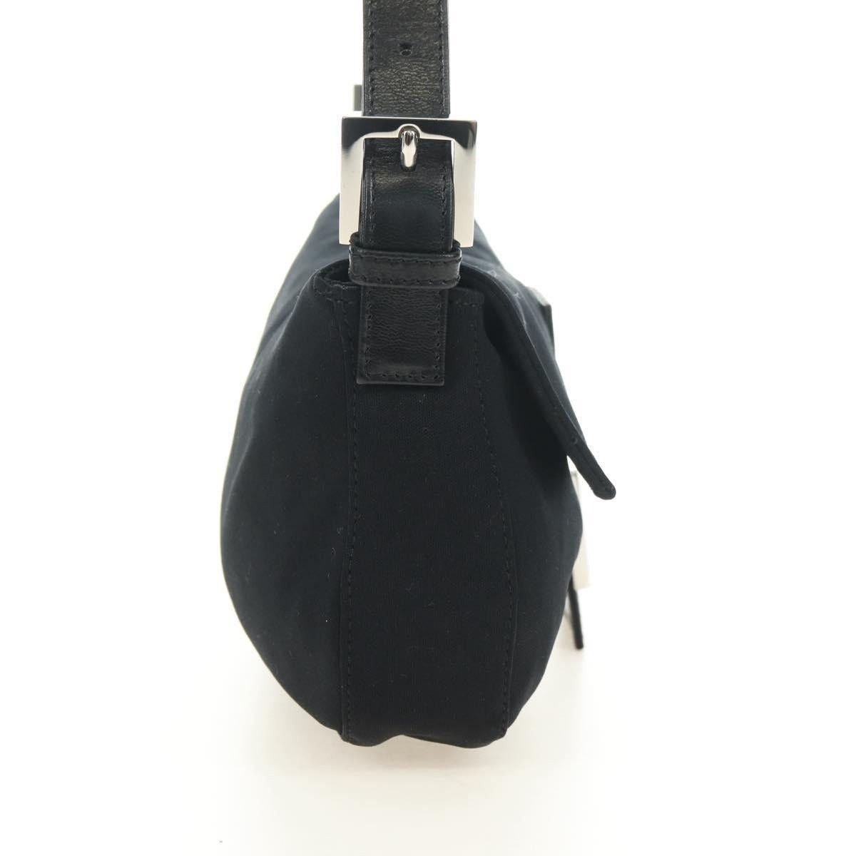 Fendi Fendi Cotton Mamma Baguette Shoulder Bag Black Size ONE SIZE - 4 Thumbnail